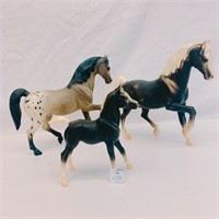 3 Pcs Horse Figurines from Breyer Molding Co.