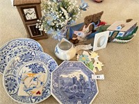 Collection of Americana Items and Spode Plates