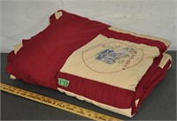 Hand crafted quilt w/embroidery - info