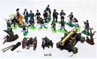 Civil War. Lead Toy Soldiers with Guns