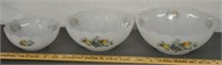 Arcopal glass nesting bowls set