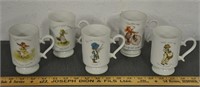 Holly Hobbie porcelain collector mugs