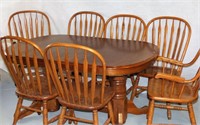 Vintage Country Style Dining Table with Chairs