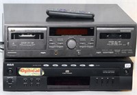 RCA RP8075-RS 4 Disc CD Player & JVC Dolby BC NRr