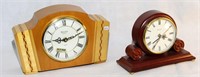 2 Bulova Tabletop Mantle Clocks