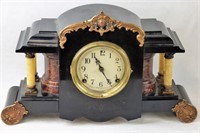 Antique Mantle Clock w/ Pillars