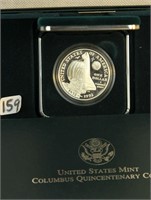 1992 Sterling Silver Columbus Quincentenary Dollar