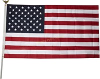 3 x 5’ United States Flag 6ft 3pc Pole