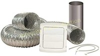 Everbilt Louvered Dryer Vent Kit 4in x 8ft Duct