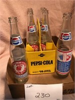 Vintage Husker Pepsi National Champion Pop Bottles
