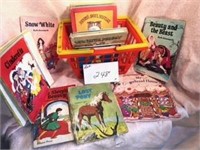 Basket of Children's vintage story books