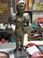 VINTAGE KNIGHT IN ARMOR 37"H