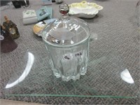 Glass Tray & Ice Bucket .