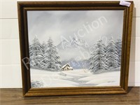 framed painting on canvas - by Barrister
