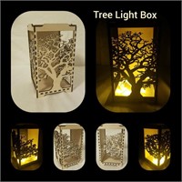 Tree Light Box Decor Laser Creation