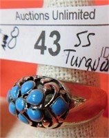 STERLING TURQUOISE SIZE 8