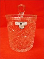 HEAVY CRYSTAL CANISTER 9.5"