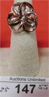 STERLING SILVER FASHION RING SIZE 7.25