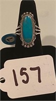GENUINE TURQUOISE STERLING SILVER WESTERN WOMEN'S7