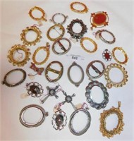 LOT OF JEWELRY FINDINGS ~ BEZELS ~ ETC.