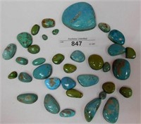 LOT OF CUT ~ SHAPED ~ SANDED ~ POLISHED TURQUOISE