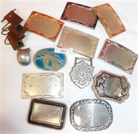 LOT OF BUCKLES READY FOR ENGRAVING OR STONES