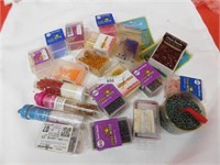 LOT OF PACKAGED BEADS