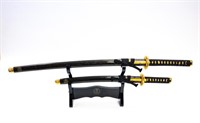 MODERN JAPANESE SAMURAI SWORD AND SHORT SWORD