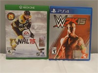 1 X-Box Game & 1 PS4 Game