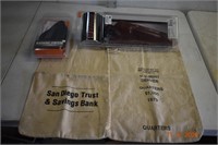 2 Vintage Coin Bags & 2 Holsters
