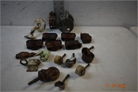 Lot of 18 Vintage Pulleys, Castors, etc.