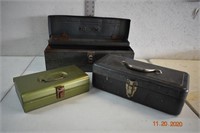 3 Metal Toolboxes