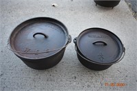 12" American Outback & 10" Camp Chef Dutch Ovens
