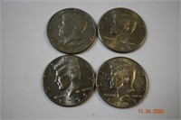 4- Kennedy Half Dollars