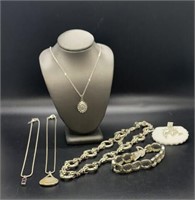Assorted Necklaces, Bracelet And Earrings