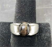 Sterling Silver And Spinel Ring