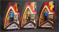 (3) Art Asylum Star Trek Figures NEW on CARD