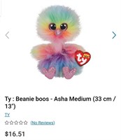 Ty : Beanie boos - Asha Medium (33 cm / 13")