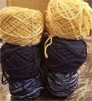 6 balls of yarn - feels like cotton