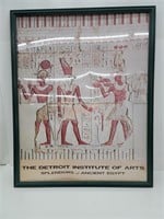 Detroit Institute of arts framed egyptian poster