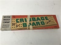 Vintage Milton Bradley Cribbage board game