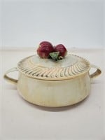 Covered Apple Ceramic Casserole Dish