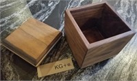 Little wood box 4" x 4" x 4"  KG + E
Kevin