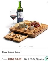 Machika Cheese Board with Cutlery Knife Set