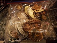Job lot of medallions and the odd pin etc....