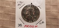 1961 Franklin Half Dollar Proof PF63