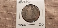1843O Seated Liberty Half Dollar G