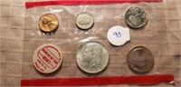 1868 Mint Set with SIlver Half Dollar