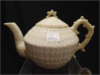Belleek lidded teapot
