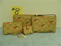 Coach Signature Canvas with Strawberry Print, Key